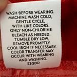 Eileen Fisher  Straight Leg Jean Womens Size 14 Midrise Organic Cotton Red-Orange Photo 6