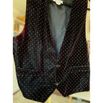 American Vintage Vintage Velvet Sequin Festival Vest Sparkle Statement M Dangerous Threads Luxury Photo 3