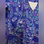 Lilly Pulitzer Aubrey UPF 50+ 3/4 Sleeve Dress in Lapis Lazuli Take It Slow XS Photo 6