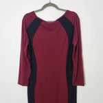 Yelete  Burgundy and Black Bodycon Dress NWT Size 2XL Oxblood Bodycon Dress Photo 5