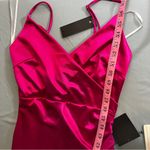 Lulus  Magic Memories Magenta Satin Sleeveless Maxi Dress Photo 3