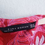 ZARA  Blogger Favorite Fushia Pink Bohemian Long Sleeve Ruffle Mini Dress Photo 8