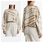 Good American Cropped & Cool French Terry Tie Dye Sweatshirt Medium Crop Lounge Photo 1