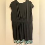 Apt. 9  Faux-Wrap Sleeveless‎ Black and green Dress Womens size Petit XL Photo 8