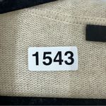 Saks 5th Avenue Saks Fifth Avenue Cashmere Thin Hooded Cardigan Womens Medium Beige Photo 9