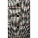 L.L.Bean Womens  Bellandi Black Houndstooth Print Lined Italian Wool Blazer PS Photo 1