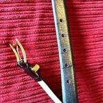 Talbots  Black Leather Belt with Gold Buckle. Size Small. Photo 5