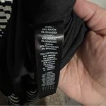 White House | Black Market WHBM Black White Striped Illusion Side Slits Maxi Dress Photo 6