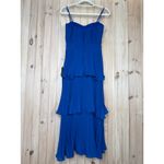 Lulus NWT  Cascading Crush Cobalt Blue Tiered Bustier Midi Dress Gala Banquet XS Photo 5