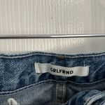 GRLFRND  26” The Helena Straight Leg Distressed "It’s Cold Outside" Blue Jeans Photo 5