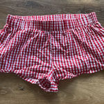 Edikted  Gingham Boxer Shorts Red Photo 0