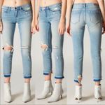BLANK NYC Blank‎ NYC The Reade Crop Distressed Released Raw Hem Denim Jeans Photo 1