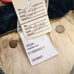 R13 Skinny Jeans Mid-Rise Size 28 Style R13w0002-1 Medium Blue Whiskered Photo 6