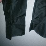 Allison Taylor  S 6 Silk Y2K Witchy Black Sequined Beaded Button Down Top Evening Photo 4