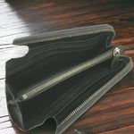 Bottega Veneta Intrecciato Lambskin Zippy Wallet Black Photo 4