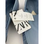 ZARA * Slip On Loafer Shoes Womens 39 Blue Leather Comfort Casual Career Flats Photo 11
