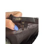 Maje Black Sheet Metallic Long Sleeve Black Maxi Dress Size 40 / US Large Photo 4