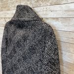 Talbots Womens 4P Blazer Black Glen Plaid Wool Blend Big Collar Pockets Petites Photo 8