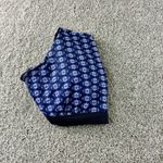 Athleta  Blue Pattern High Neck Longline Bra Top 36D/DD Activewear Sports‎ Bra Photo 7