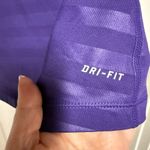 Nike  Dri-Fit Purple Striped Quarter-Zip Pullover Photo 7