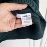 NAADAM • Cable Knit Sleeve Henley Hoodie in Pine Green wool cashmere sweater Size L Photo 8