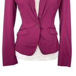 Maurice's Knit Blazer with Stripes Cuffs Women’s Size S Stretch Fitted Photo 3