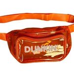 Dunkin’ Orange Clear Plastic Adjustable Fanny Pack Photo 0