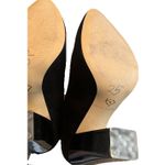 Katy Perry The A. W. Black Faux Suede Pumps Ombre Lucite Heel Dressy Women 8.5 Photo 4