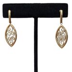 Mustard Yellow Beaded Earrings Bundle of 3 Pairs of Earrings Silver Gold Hoops Photo 3