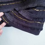 Marina Black Bead and Fringe Gatsby Mini Dress Gold Size 6 Photo 4