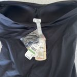 Tommy Bahama Pearl Shirred Bandeau One-Piece Swimsuit, Black, Size 8, $138 Photo 9