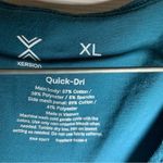 Xersion  Teal Scoop Neck Sleeveless Ruched Side Quick-Dri Tank XL Photo 2