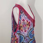 Nicole Miller Pink Paisley Blouse Size Medium Paisley Print Top Photo 3