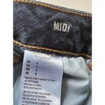 American Eagle  MIDI Super Stretch Dark Wash Denim Shorts Sz 4 PERFECT! Photo 2