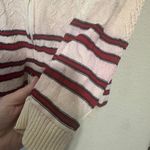 ST. JOHN SPORT Ivory Wool Blend Full Zip Jacket Cardigan womens sz L ** FLAWED Red Size L Photo 3