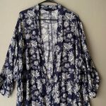 Active USA Active sz‎ M blue floral open kimono Photo 1