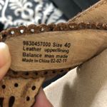 Dansko Womens Slip On Sandal Brown Tan EU 40 Sapphire 9.5 Lasercut Minimalistic Photo 4