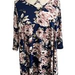 Southern Stitch Floral Knee Length 3/4 Sleeve Dress *No Size Tag* (Like L/XL) Photo 0