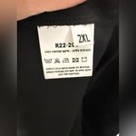 ozai n ku Satin Black Green Color Block Short Sleeve Maxi Dress 2XL Size 2X Photo 4