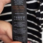 Nasty Gal  Womens Top Size 12 Black Striped‎ Long Sleeve Minimalist Parisian Chic Photo 5