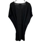 Mario Serrani Mario‎ Serrani Italy Black Chevron Knit Swim Cover Up Beach Dress Sz Small Photo 2