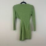 Princess Polly Textured Green Long Sleeve Cut Out Dress Size 2 Photo 5