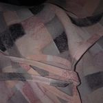 Signature Studio  I XL Diagonal Plaid Blouse Top in Pink Black Gray Workwear Photo 3