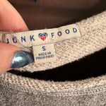 JUNK FOOD | New England Patriots French Terry Shred Back Sweatshirt | Size Small Gray Photo 2