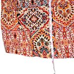 Lucky Brand  Boho Maxi Dress 2X Empire Waist Medallion‎ Print Stretch Pockets Photo 6