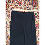 Ralph Lauren  Black Knit Pencil Skirt 100% Cotton Women’s Size M Mid-Length Photo 3
