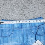 Zyia  Active Denim Distressed Light N Tight High Rise Legging 28" Size 6-8 Blue Photo 3