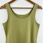 J.Jill Size M Perfect Tank Olive Green Cotton Blend Sleeveless Casual Layering Photo 1
