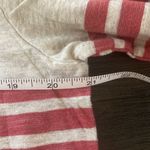 Old Navy  NEW Large long sleeve Tshirt crew neck striped red gray Photo 5