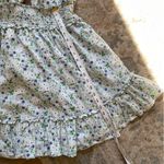 Aerie  Smocked Halter Open Back Floral Cotton Summer Sun Mini Dress Large Photo 7